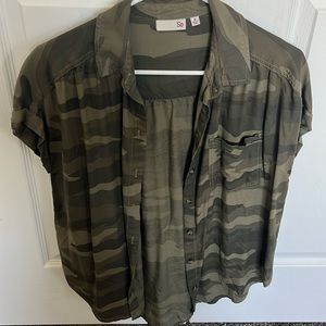 camo button up shirt